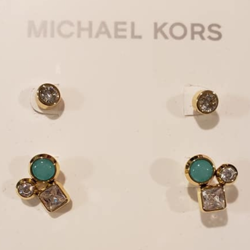 Michael Kors Gold Toned Earring Set